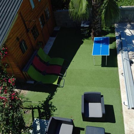 Casa di legnu ,charmant chalet avec piscine Patrimonio Extérieur photo